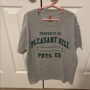 Hanes Unisex Gray Pleasant Hill Phys. Ed T-shirt Small (Like New)